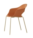 Lady B - Gambe Cromo - Ottone Satinato - Nikel Nero Lucido Sedie in plastica di design Scab 6
